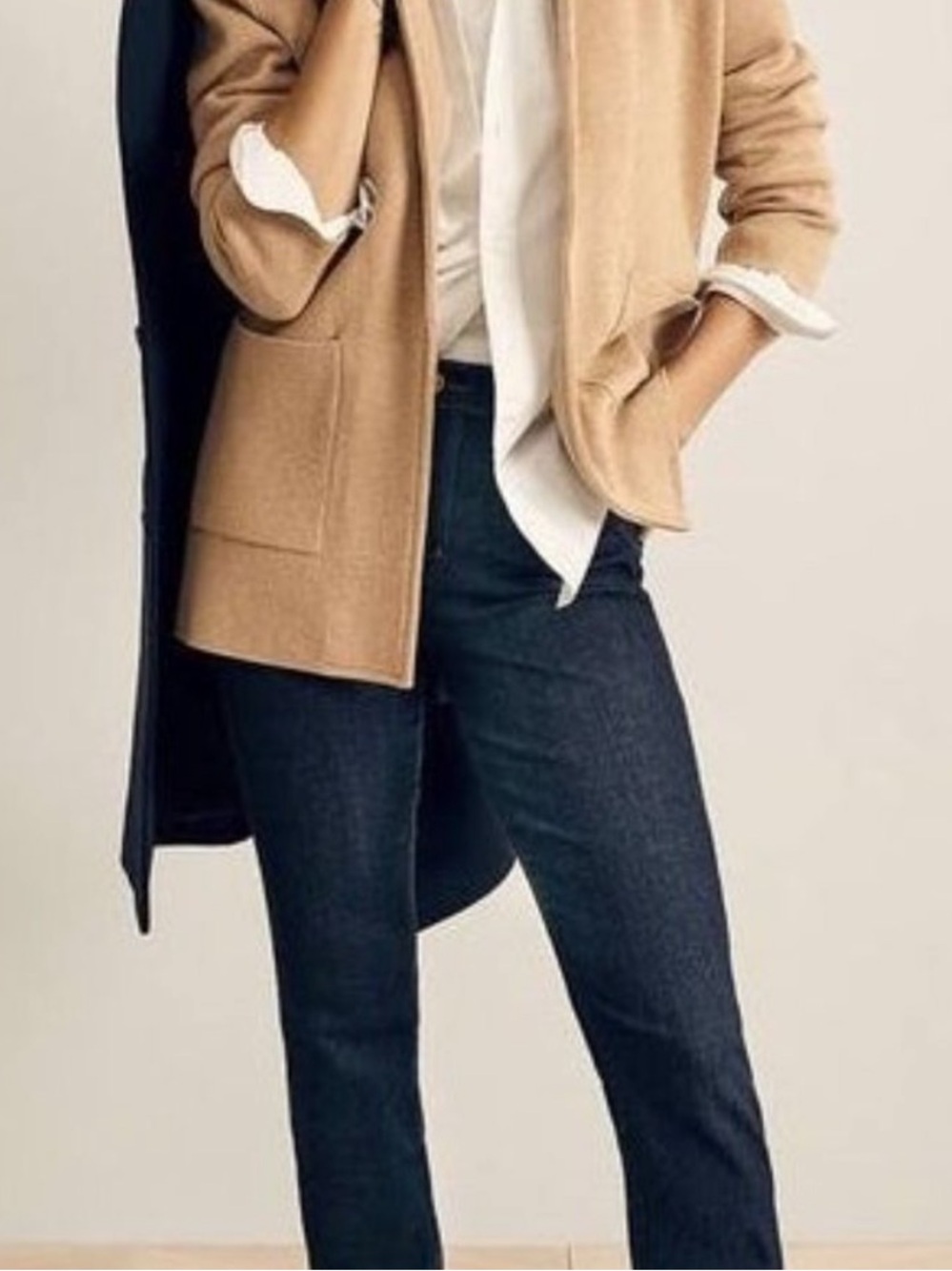 J. Crew Sophie Open front Sweater Blazer in camel size XS - Picture 7 of 8